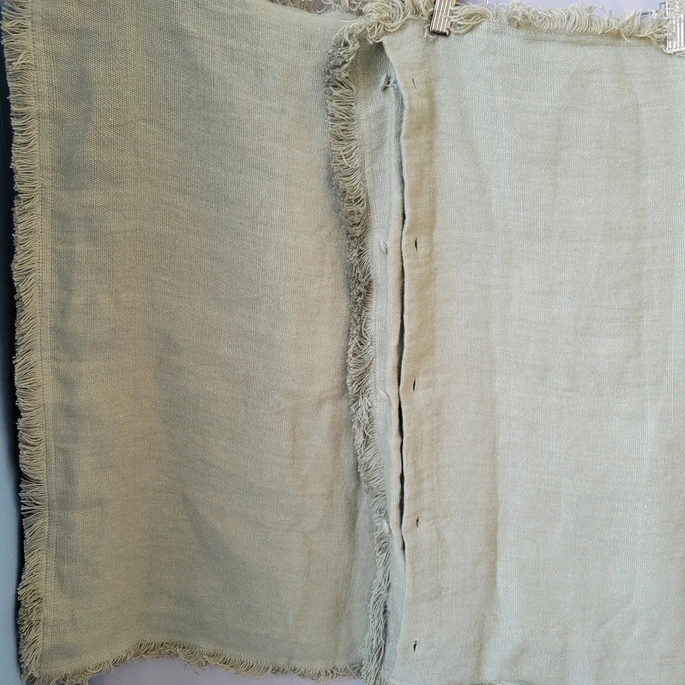 2 Ralph Lauren Annandale Noland Linen Euro Pillow Sham 26 x 26